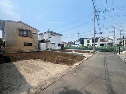 開放感のある現地はゆったりとしております。