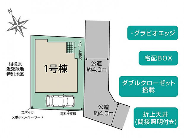 相模原市南区若松1丁目2期1棟 区画図