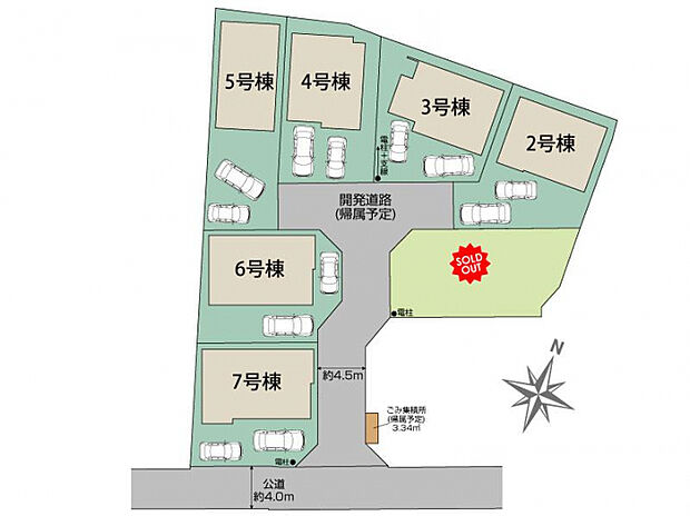 中郡二宮町二宮7区画 区画図