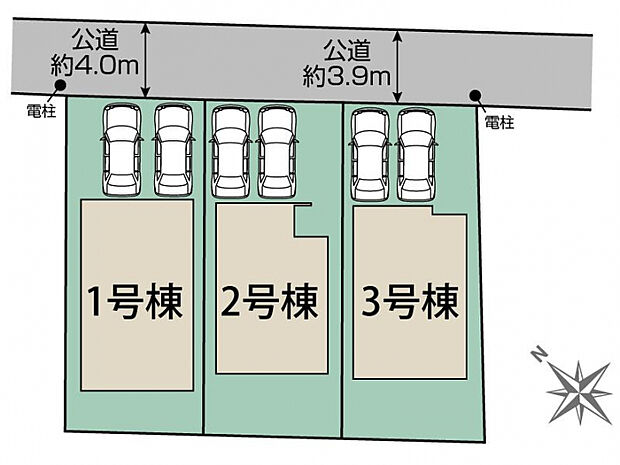 秦野市沼代新町3棟 区画図