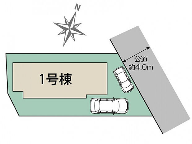 武蔵村山神明3丁目1棟区画図