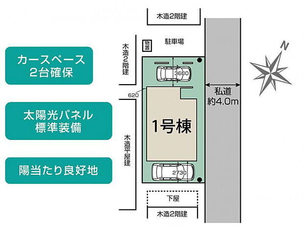 春日部市粕壁東5丁目1棟 区画図