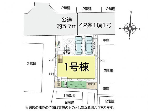 ふじみ野市仲3丁目1棟 区画図