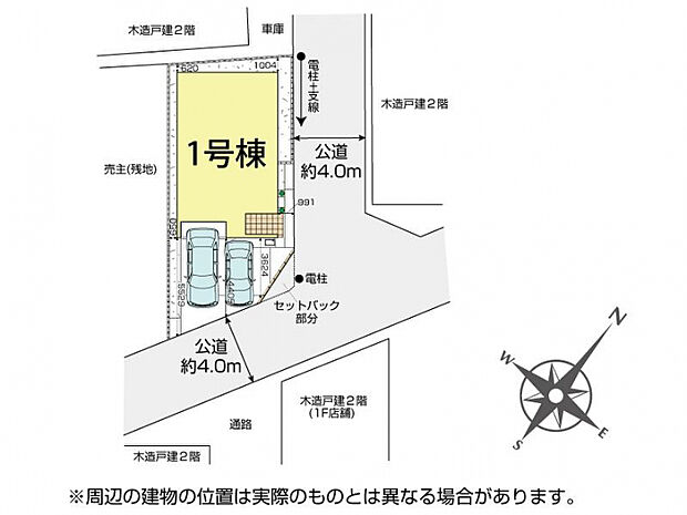 富士見市上沢1丁目1棟 区画図