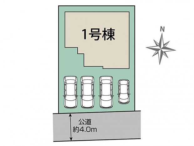 島田市旭3丁目3期1棟 区画図