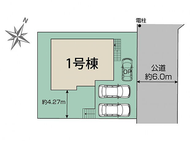  柏市南逆井2丁目1棟 区画図