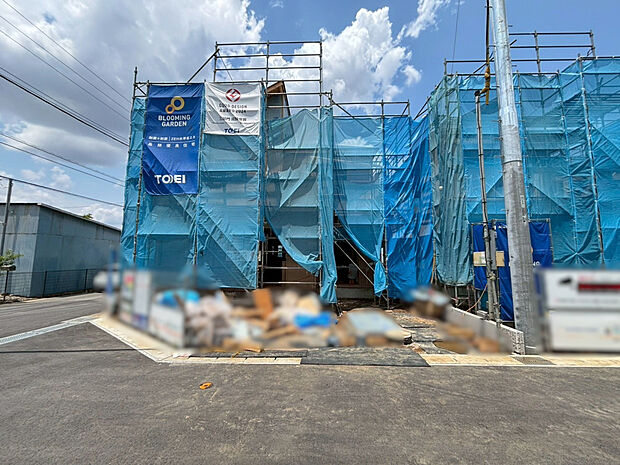 【【1号棟】現地写真　4LDK＋ウォークインクローゼット×2＋】洗濯ものを外に出せない日も安心！ガス乾燥機乾太くんを全棟設置しています！