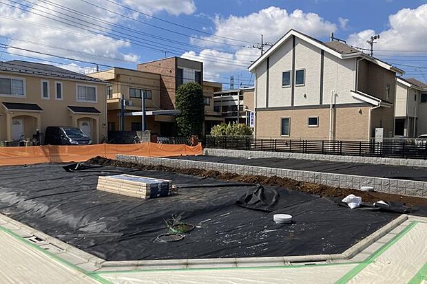 まちなみ1（撮影_2025年9月）電柱の無い美しい街並みになります。 ※販売済区画を含む場合がございます。最新の販売状況は区画図等をご参照下さい。