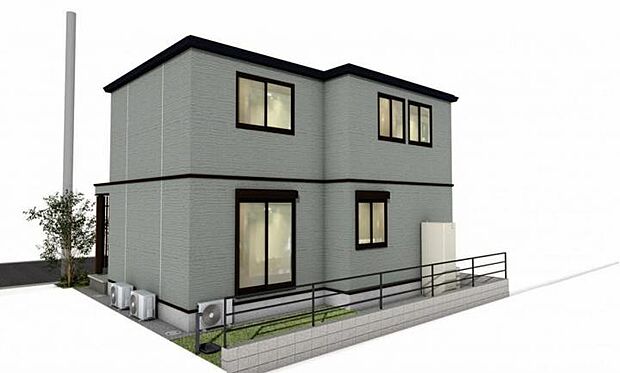 【3LDK】No.3_外観パース4 毎日の暮らしやすさを考えた、機能的な住まいです。※画像はすべてCGです。