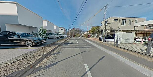 【前面道路（撮影_2025年1月）】※一部CG加工含みます。