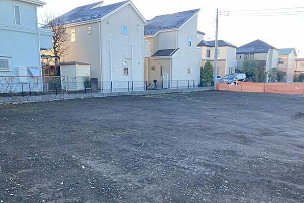 【A街区土地全景3（撮影_2025年12月）】A街区は全4区画。※販売済区画を含む場合がございます。最新の販売状況は区画図等をご参照下さい。