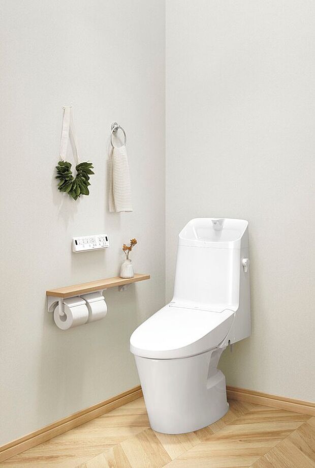 【トイレ】◇フチを丸ごとなくし、サッとひと拭き、お掃除ラクラクです。 汚物よごれがツルンっと落ち、水アカもこびりつかないので、かんたんお掃除で新品のツルツルが100年続きます。