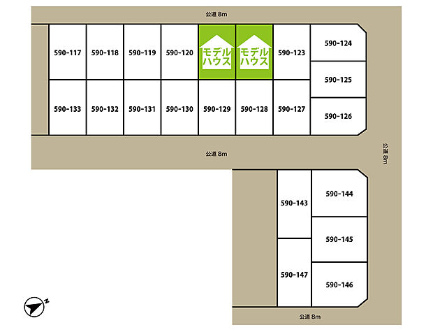 【全体区画図】
全20区画の販売です。お住まいが完成し建ち並ぶと、素敵な一画になりそうですね。