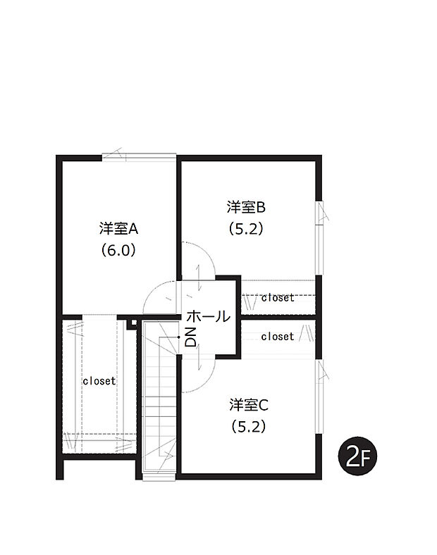 【4LDK】収納力のあるWICを含む全居室収納付き。季節物や大きなお荷物もスッキリと片付きます。