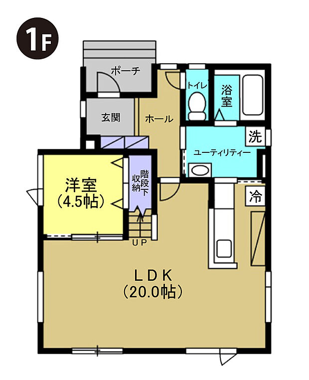 【【建築プラン例】】建物面積：112.21m2
建物代金：2750万円(税込)
※杭工事、分水工事、諸費用別途
※設計プランの参考一例であって、当該プランの採用可否は任意です。