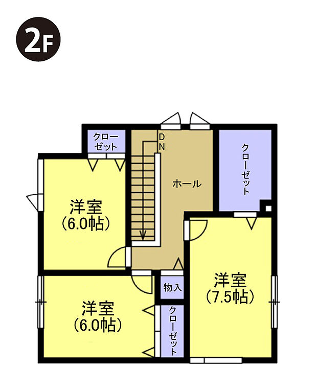 【【建築プラン例】】建物面積：112.21m2
建物代金：2750万円(税込)
※杭工事、分水工事、諸費用別途
※設計プランの参考一例であって、当該プランの採用可否は任意です。