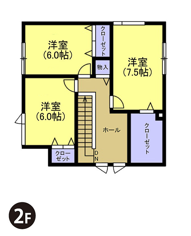 【【建築プラン例】】建物面積：112.21m2
建物代金：2750万円(税込)
※杭工事、分水工事、諸費用別途
※設計プランの参考一例であって、当該プランの採用可否は任意です。