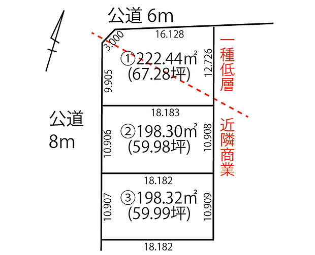 間口の広い区画のため開放感があり、お車の出し入れもスムーズです。