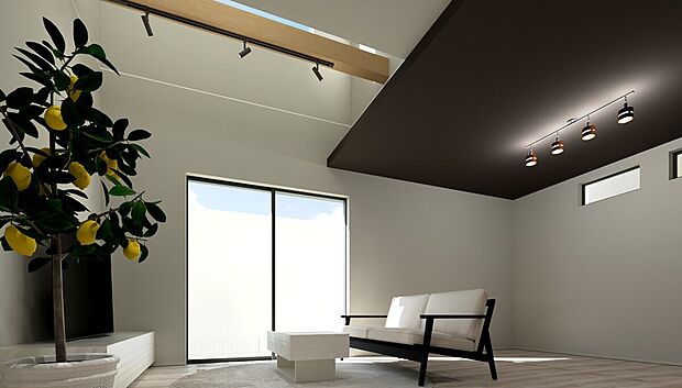 【No.4】LDKに光と空間的な拡がりを与える吹抜。
明るく開放感のある室内でお過ごしいただけます。