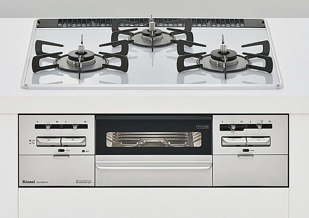 【パールクリスタルコンロ】汚れが落ちやすいようコーティングされた、お手入れのしやすいガスコンロ