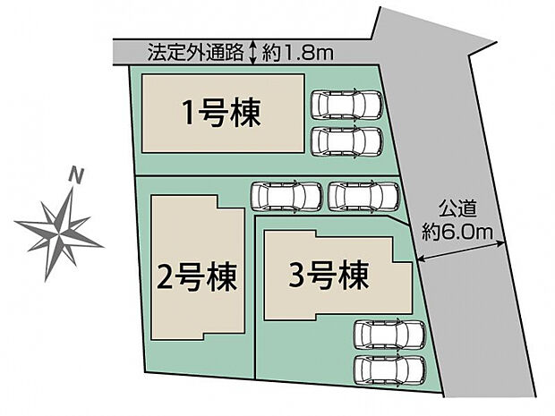 東村山市多摩湖町1丁目3棟 区画図