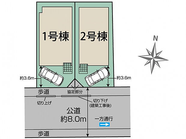 江戸川区北小岩6丁目2棟 区画図