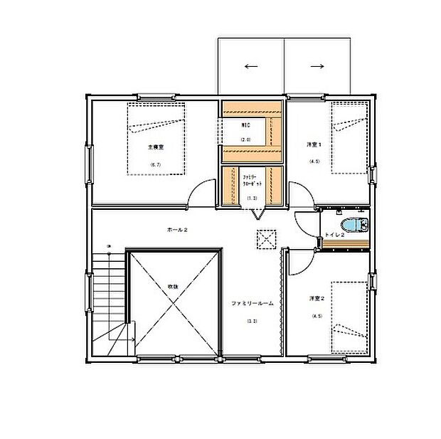 2階面積：50.24m2