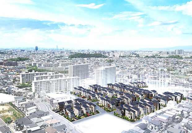 97区画という大規模分譲。近所付き合いがしやすいので、新生活のスタートにぴったり!