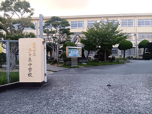 多々良中学校（約1,300m）