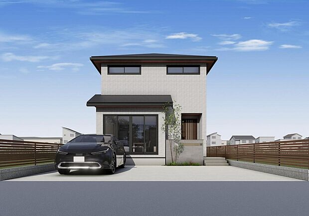 【参考外観】※掲載写真は施工例です。　落ち着いた色調と上質なデザインが魅力の外観。見るたびに誇らしさを感じる住まいです♪