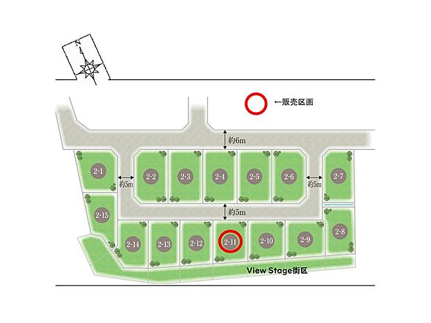 【全体区画図】※区画図には商談中区画も含みます。最新の販売状況は資料請求またはお電話にてお問合せください。
