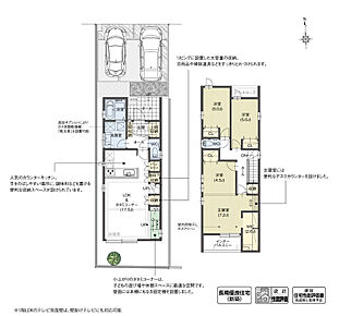 リビングの背面に、畳の小上がりヌックを設けました。読書をしたり、お茶を淹れて寛いだりできる心地の良い空間となっており、和のぬくもりに包まれながら、ほっと一息つくことができます。

※設計性能評価取得済 