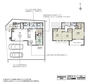 LDKの一角に心地の良いヌックを計画しました。家にいながらカフェのような時間が楽しめる穏やかな空間となっています。また、洗面室へとつながる2way動線や大容量のパントリーが、日常にゆとりと快適さをプラスしてくれます。

※設計性能評価取得済
※Life Assist2 (IoTホーム対応) 