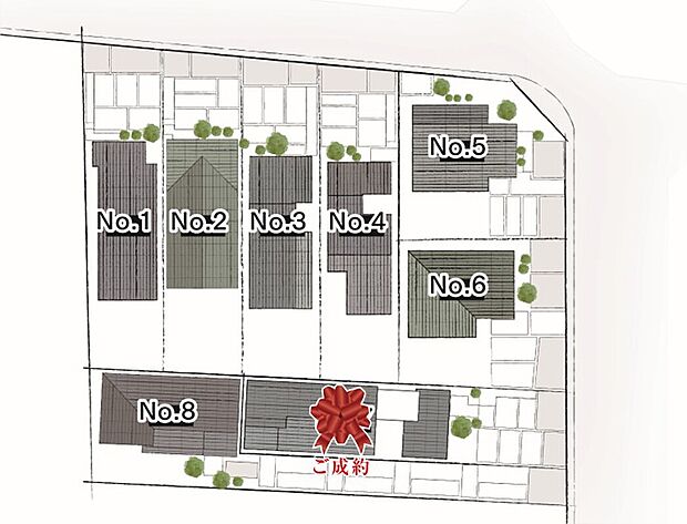 【-】4路線が乗り入れる「桑名」駅まで自転車約7分の立地に、全8区画の新しい街並みが誕生。土地面積広々49坪超!前面道路幅は約5.2m~5.58mで、お車の出し入れをスムーズに行えます。
