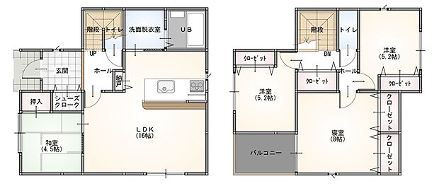 【5号地プラン図面】5号地プラン図面 30坪