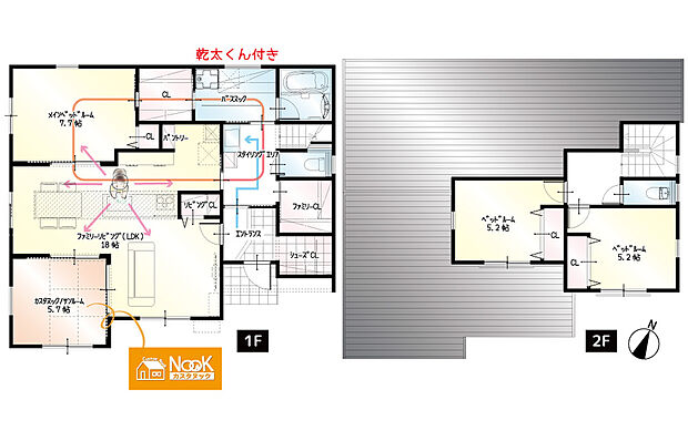 A号地：間取図