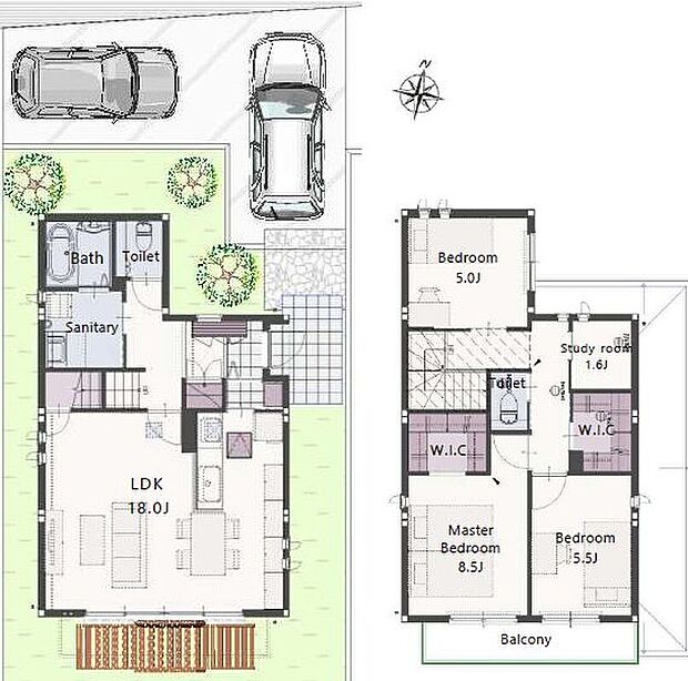 【【D-8号棟】--サントリーニ Style--】■価格/5490万円■土地面積/166.28m2(約50.29坪)■建物面積/99.81m2(約30.19坪)■間取/3LDK＋S■接道/東側■駐車場2台　　　　　　　　　　　　　　　　　　　　　　　　　　　　　　　　　　　　　　　　　　　　　　　　　　　　
