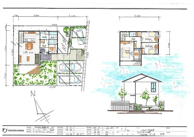 【【シンセ・SmartStage】参考プラン】■土地面積/200.02m2(約60.50坪)■建物面積/102.05m2(約30.8坪)■間取/3LDK■接道/南東角側■駐車場3台■在宅ワークスペースやとにかく収納部屋が欲しい。ライフスタイルや敷地条件を考慮したプランをご紹介させて頂きます。お客様のお悩みや理想の間取をぜひお聞かせください！！　　　