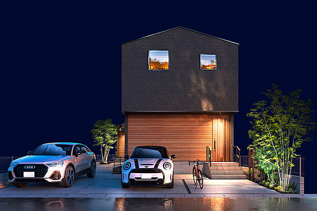 【灯かりのいえなみ協定(R)】【2020年度グッドデザイン賞受賞】
暗くなると自動的に点灯するLEDの灯かりが住まいをライトアップし、夜の街並みを美しくデザイン。夜道を明るく照らすので、地域の防犯にも繋がります。