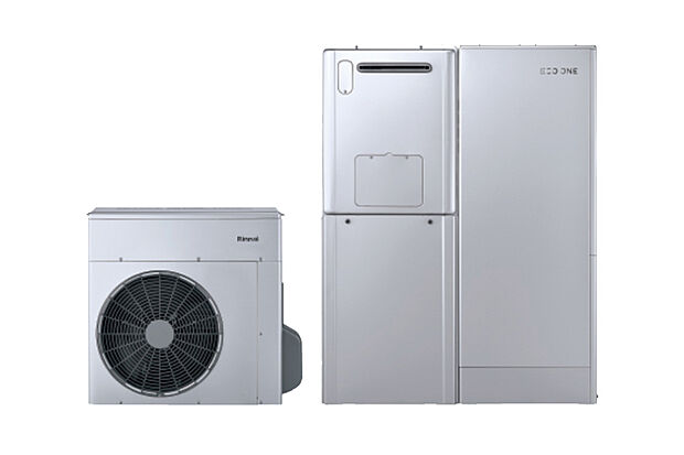 【【ハイブリッド給湯・暖房システム「ECO ONE X5」】】ガスと電気の特性を併用したハイブリッド給湯・暖房システム。電気で効率良くお湯を沸かし、ガスで使いたい時にいつでも十分な給湯を実現。お湯や床暖房の利用状況に応じて適切に使い分けることで、光熱費を抑え、環