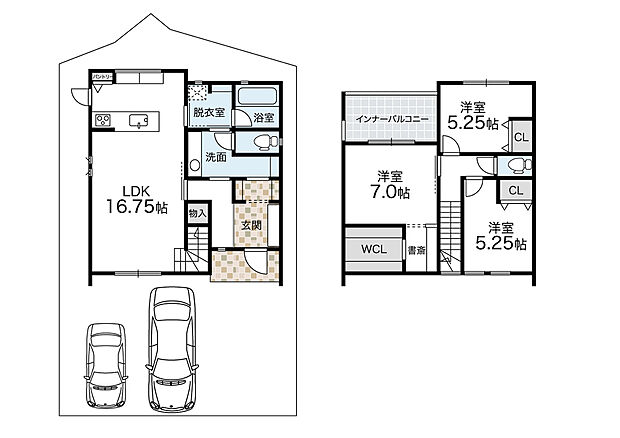 【4号地】家事動線を重視した使いやすい間取り。
