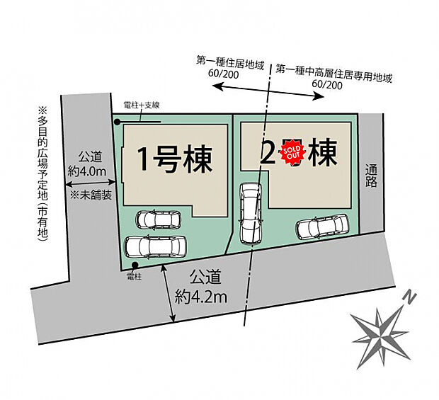 さいたま市見沼区東門前2棟　区画図