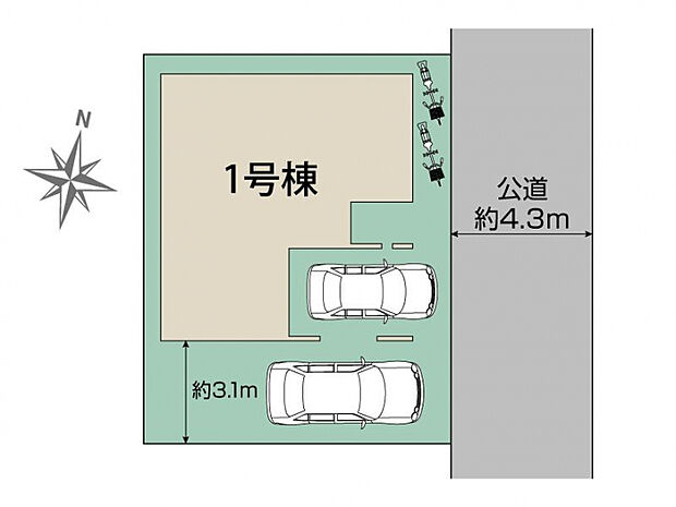 さいたま市緑区道祖土1丁目1棟 区画図