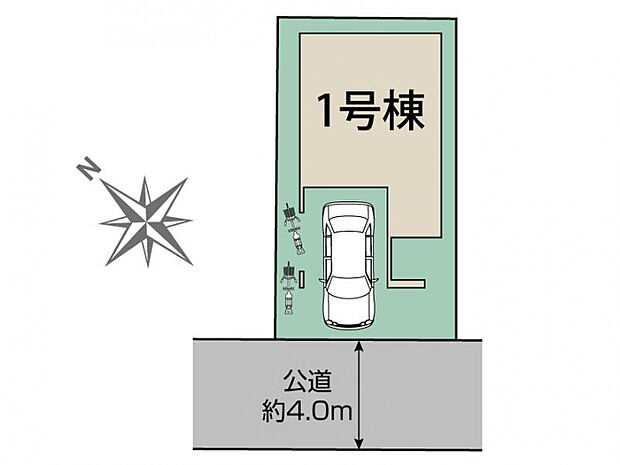川口市元郷4丁目1棟 区画図