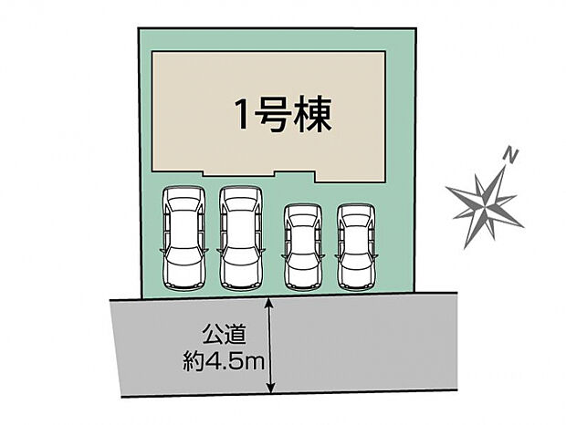 北本市西高尾4丁目1棟 区画図