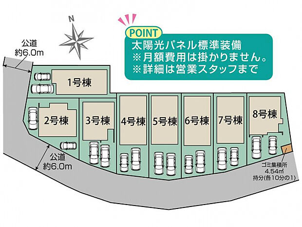 川口市石神8棟 区画図