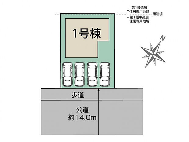 桶川市坂田1棟 区画図