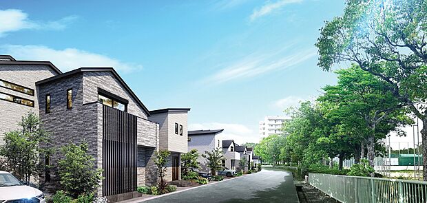 竜が岡中央公園隣接の分譲地です。大きな公園のため、お子様の遊び場に困りません。