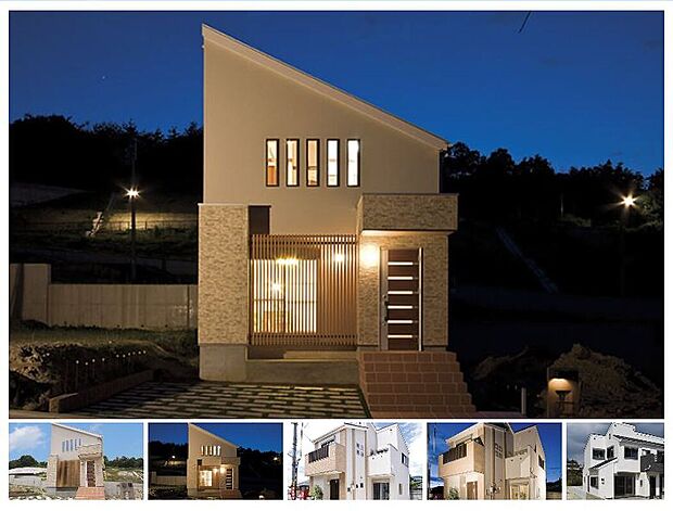 【【外観施工例】】街並みの一部となって住まう人の個性をさりげなく象徴する外観デザイン。流行に左右されず飽きのこない、品のある色調。道行く人が思わず立ちどまり、好印象を抱いてしまうような…そんな外観をご紹介しています。