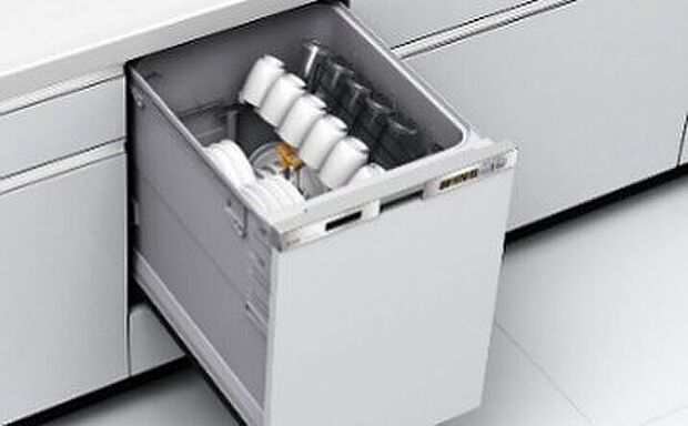 【建物標準仕様】キッチンは食器洗い乾燥機付き、家事の負担が軽減されます。（参考画像）